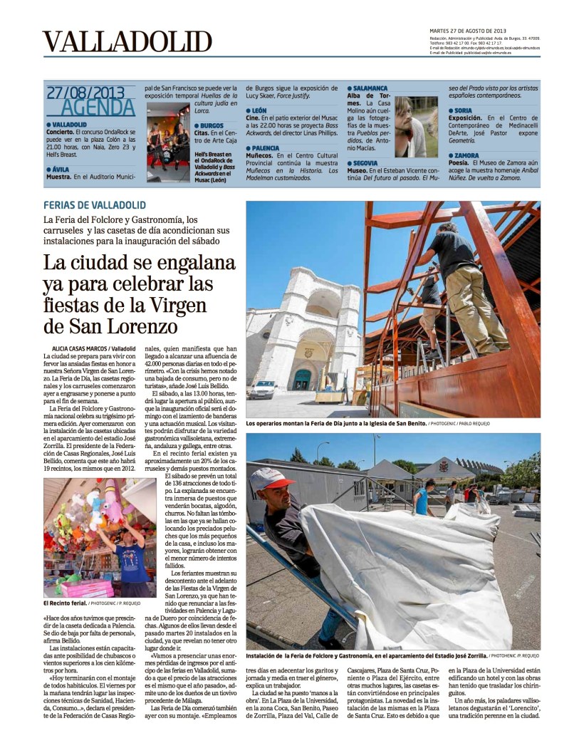 Reportaje Alicia Casas Marcos fiestas